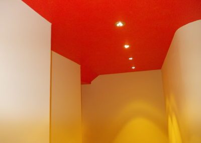 soffitto con smalto all'acqua